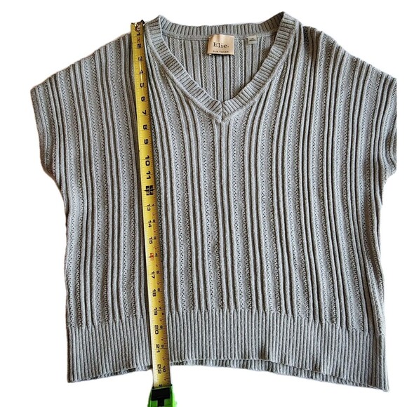 Elie Tahari Mint Green Sweater Vest Size L - Soft Knit, Chic Layering Piece - Picture 5 of 7